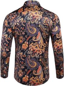 img 2 attached to Pacinoble Sleeve Fashion Luxury Men's Clothing and Shirts - XXL Sizes