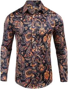 img 4 attached to Pacinoble Sleeve Fashion Luxury Men's Clothing and Shirts - XXL Sizes