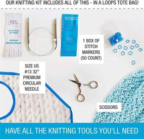 img 1 attached to 🧶 Complete Knitting Starter Kit for Beginners with Video Tutorials and Luxe Chunky Alpaca Yarn - Includes 3 Patterns to Create Your First Project