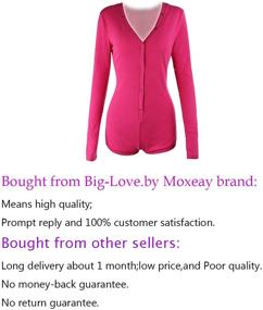 img 3 attached to 👗 Moxeay V-Neck Bodysuit Bodycon Rompers for Women - Ultimate Fashion Collection