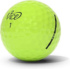 img 2 attached to Vice Golf PRO Plus 2020 - 12 Golf Balls: 4-Piece Cast Urethane for Maximum Distance and Reduced Driver Spin in NEON Lime/RED - Designed for Advanced Golfers