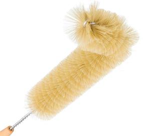 img 3 attached to 🧹 Premium Redecker radiator brush: Natural pig bristle and oiled beechwood handle, 18-1/2 inches - Ideal for effective cleaning