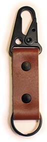 img 3 attached to Leather Keychain Tactical Clip Fob