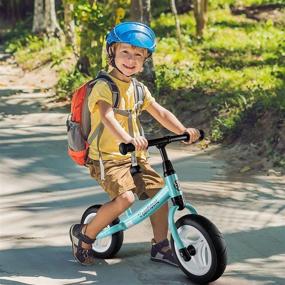 img 3 attached to 🚲 Wdmiya Toddler Balance Bike: Adjustable Seat, Lightweight & Sturdy, No Pedal Bicycle for 2-5 Year Olds - Perfect Gift for Boys and Girls for Birthdays, Christmas, Halloween (Blue)