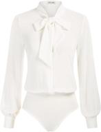 women button blouse office jumpsuit logo