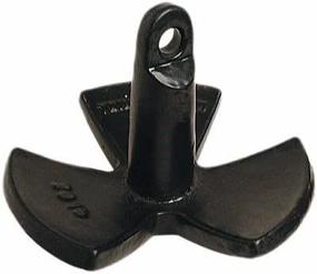 img 1 attached to MarineNow Black Vinyl Coated Anchor