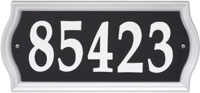 img 3 attached to 🏡 Whitehall Reflective Address Numbers Sign - Nite Bright Ashland Edition (Black/Silver)