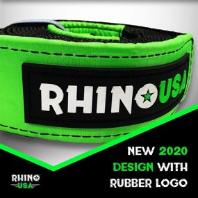 img 1 attached to Ремень для винча Rhino USA Tree Saver - тройное усиление петельного конца для спокойствия - аварийный буксирный трос для внедорожных автомобилей - неограниченная гарантия! (30