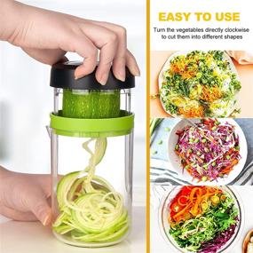 img 3 attached to Vegetable Spiralizer Handheld Container Spaghetti