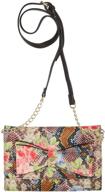 betsey johnson floral printed crossbody women's handbags & wallets and crossbody bags logo