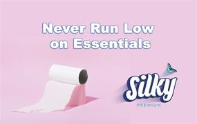 img 2 attached to 🧻 Silky Bathroom Tissue - 48 Double Rolls, 255 Sheets, 2 Ply Soft Toilet Paper - Bulk Value Size (6 Pack of 8)