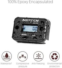 img 2 attached to 🕐 NKTECH NK-HS2 Inductive Hour Meter: Accurate Waterproof Tracker for Gas Engine Lawn Mover, Marine ATV, Motorcycle, Boat, Snowmobile, Dirt Bike, Outboard Motor, and Generator - Black