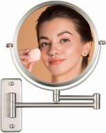 magnifying mounted bathroom extendale shaving logo