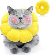 hylyun cute sun flower neck cat collar - adjustable e collar for surgery recovery in kitten and cats logo