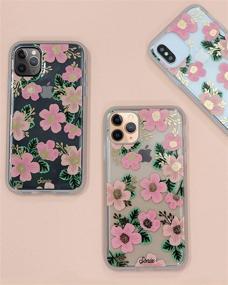 img 1 attached to 🌸 Stylish and Durable Sonix Southern Floral Case for iPhone 11: Women's Protective Pink Flower Clear Case [10ft Drop Tested] for Apple iPhone 11