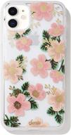 🌸 stylish and durable sonix southern floral case for iphone 11: women's protective pink flower clear case [10ft drop tested] for apple iphone 11 logo