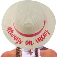 kids summer pool floppy dress sun hat - c.c girls, adjustable with wording sayings, ideal for beach excursions логотип