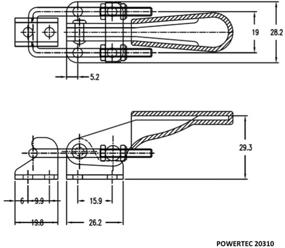 img 2 attached to 💪 POWERTEC 20310 Latch Action Toggle Capacity: The Ultimate Solution for Secure and Efficient Fastening