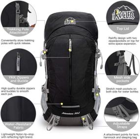img 2 attached to Aveler Unisex Lightweight Internal Backpack Outdoor Recreation for Camping & Hiking