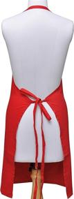 img 2 attached to 👩 Yourtablecloth Solid Color Cotton Apron: Stylish and Functional Kitchen Essential