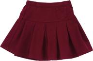 👗 tobeinstyle girls uniform skirt button: stylish girls' clothing for skirts & skorts logo