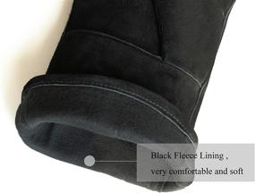 img 2 attached to Premium Leather Resistant Fireplace Glove Black