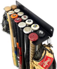 img 3 attached to 🎾 Efficiently Organize Your Baseball Equipment with StoreYourBoard's 14-Bat Storage Rack: Wall or Fence Mount, Secure Hanging Organizer for Gloves, Helmets, Cleats, and More with Solid Steel Construction.