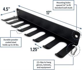 img 2 attached to 🎾 Efficiently Organize Your Baseball Equipment with StoreYourBoard's 14-Bat Storage Rack: Wall or Fence Mount, Secure Hanging Organizer for Gloves, Helmets, Cleats, and More with Solid Steel Construction.