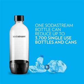 img 1 attached to 🧴 SodaStream Bottle 1L Single (Black): Affordable and Convenient Soda Making Solution