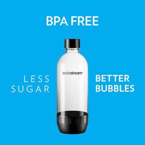 img 2 attached to 🧴 SodaStream Bottle 1L Single (Black): Affordable and Convenient Soda Making Solution