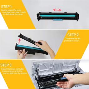 img 3 attached to 🖨️ V4INK 3PK Compatible Replacement for HP 17A 19A CF217A Toner Cartridge CF219A Drum Black Ink Set - HP Pro MFP M130fw M130nw M130fn M130a M102w M102a Printer - 1x Drum + 2X Toners