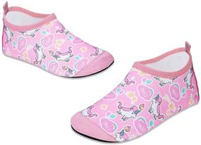 img 2 attached to Non-Slip Barefoot Toddler Girls Athletic Shoes by Mabove Water