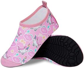 img 3 attached to Non-Slip Barefoot Toddler Girls Athletic Shoes by Mabove Water