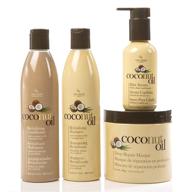 🥥 revitalizing and nourishing 4 piece hair care set with coconut oil - repair and hydrate dry or damaged hair logo