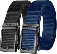 👖 fairwin ratchet adjustable designer men's western belt accessories logo