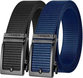 img 4 attached to 👖 Fairwin Ratchet Adjustable Designer Men's Western Belt Accessories