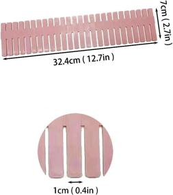 img 3 attached to 🗂️ Innovative JSF DIY Plastic Grid Drawer Organizers: Organize Your Dresser Cosmetics and Lipsticks with 12 Pink Dividers!