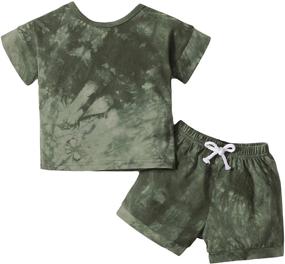 img 4 attached to Cute and Stylish Boys' Clothing Sets: Playwear Printed Clothing Outfits