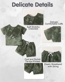 img 1 attached to Cute and Stylish Boys' Clothing Sets: Playwear Printed Clothing Outfits