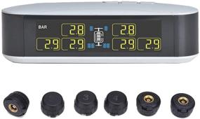 img 4 attached to 🚗 Infitary RV TPMS: Real-Time Tire Pressure Monitoring System for 4-6 Tires - Anti-Theft Sensor, Auto Alarm, and Battery Monitoring