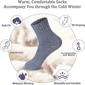 img 3 attached to Womens Socks Winter Women Thermal Sports & Fitness