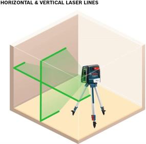 img 2 attached to 🔍 Bosch GLL40 20G Зеленый Лазерный Нивелир с Крестовой Линией: Сочетание точности и эффективности.