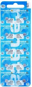 img 4 attached to 🔋 High-performance Renata Batteries 379 Silver Oxide Watch Battery, Zero Mercury (10 Pack)