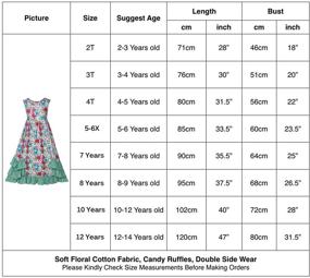 img 2 attached to 👗 Pink Ruffles Maxi Dress: Stylish Halter Lace Fly Sleeve Cotton Party Dress for Girls