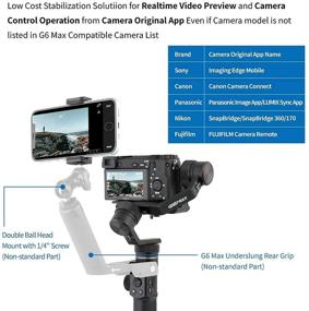 img 1 attached to 📷 FeiyuTech G6 Max [Official] 3-Axis Handheld Gimbal Stabilizer for Mirrorless Cameras, Pocket, Action Cameras, and Smartphones - Compatible with Canon 200D, Canon M50, Sony ZV1, Panasonic GH4, GoPro Hero 8, GoPro Hero 7, GoPro Hero 6, iPhone 12, iPhone 11 ProMax