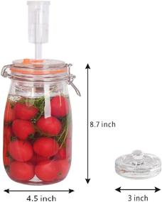 img 3 attached to 🔒 YARWELL Fermentation Kit - 1.5L Fermenting Jar Set with Airlock and Weight - Pack of 2