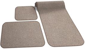 img 4 attached to 🏕️ Prest-O-Fit 5-0258 Decorian 3 Piece RV Rug Set: Sandstone Beige - Superior Comfort and Style for Your RV Interior