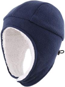 img 4 attached to 🧢 Winter Toddler Earflaps Boys' Accessories for Hats & Caps by Home Prefer