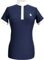 👕 performance-enhancing horse riding show shirts: hr farm women's short sleeve quick dry tops логотип