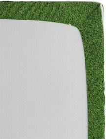 img 1 attached to Fern Green Queen Size Soccer Field Fitted Sheet by Ambesonne - Soft Decorative Bedding with All-Round Elastic Pocket for the Teen Room